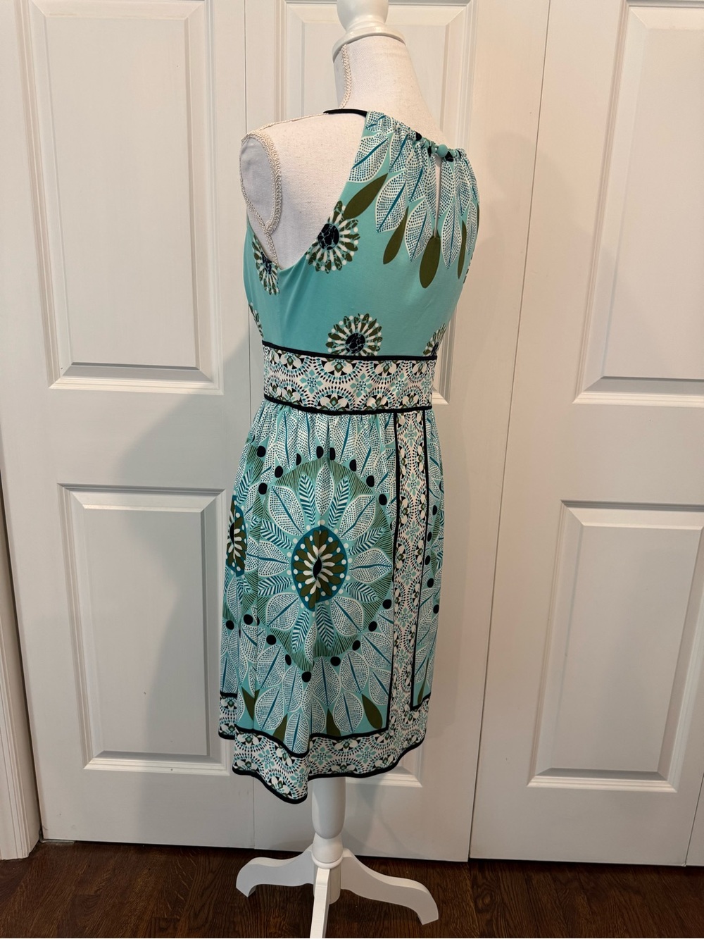 Dressbarn Petite 6 Floral Sleeveless A-Line Dress Quiet Luxury Cottagecore - Picture 6 of 15